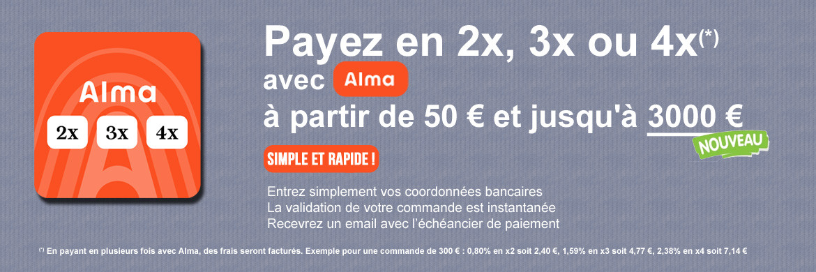 Alma paiement 2x 3x 4x