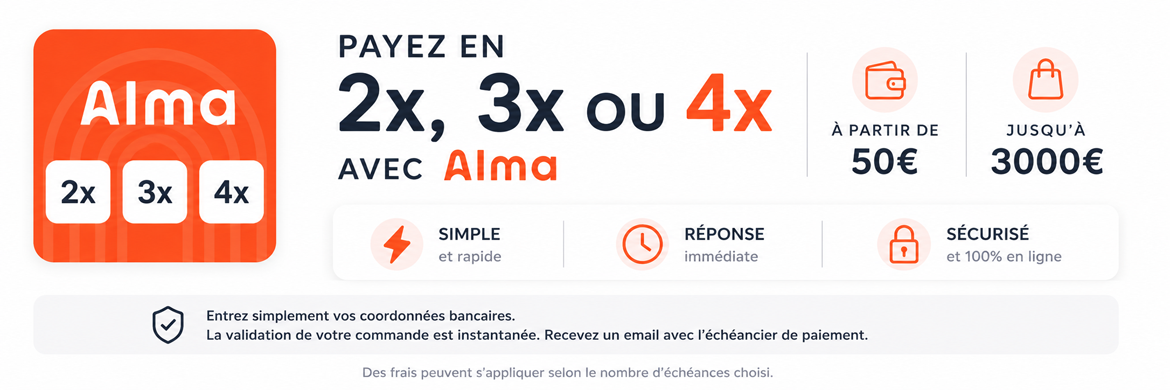 Alma paiement 2x 3x 4x