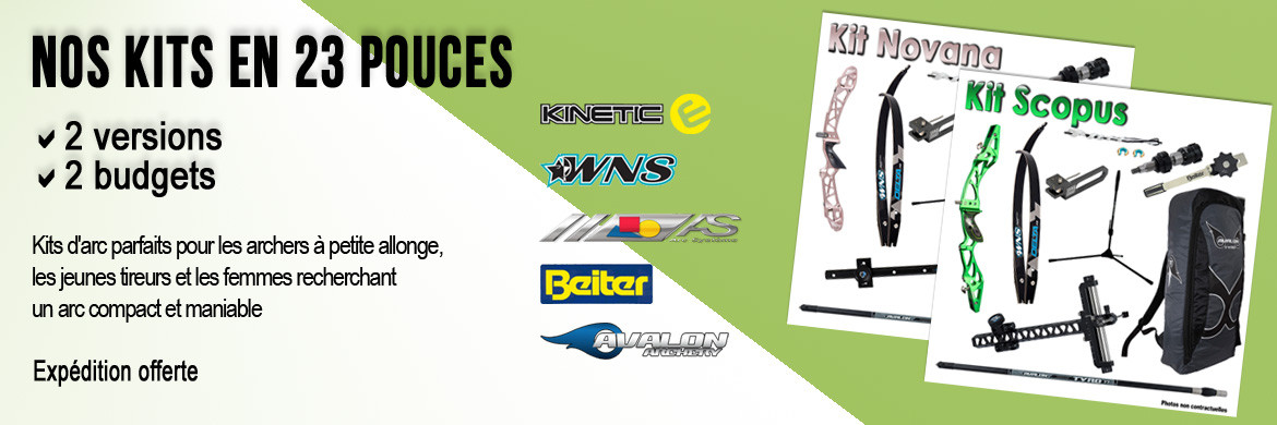 Kits Novana et Scopus pour archères et jeunes archers
